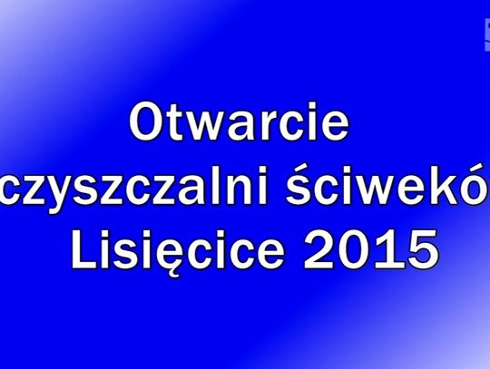 Otwarcie oczyszczalni ścików - Lisięcice 2015