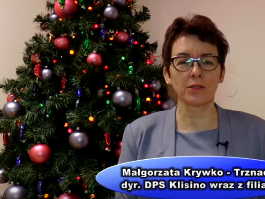 Życzenia świąteczne - dyr. DPS Klisino