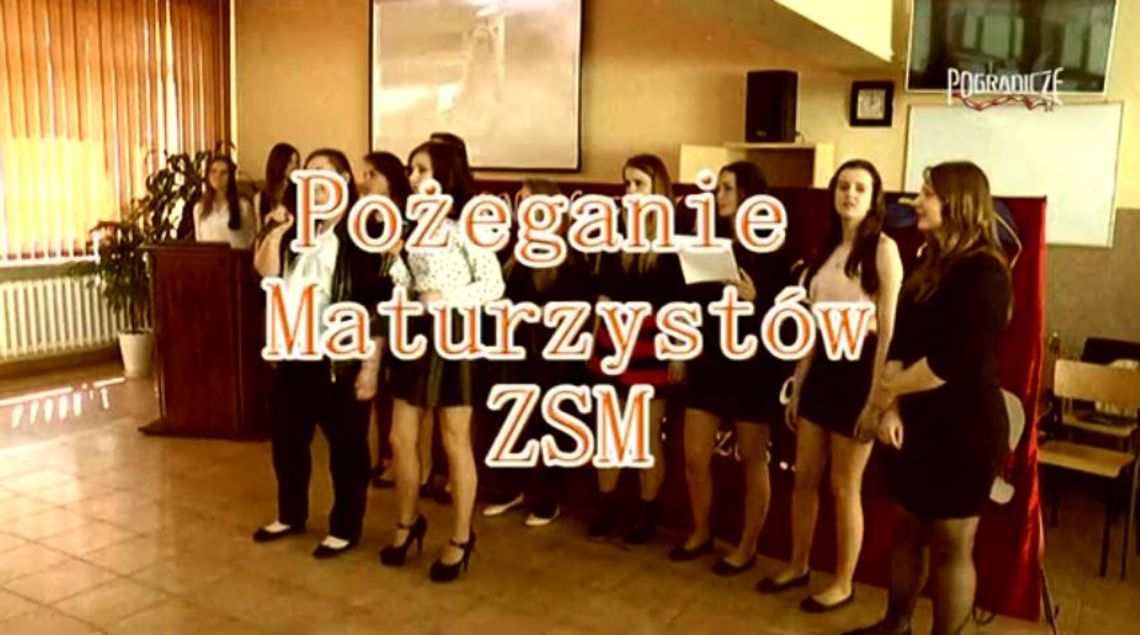 Pożeganie maturzystów ZSM 2016
